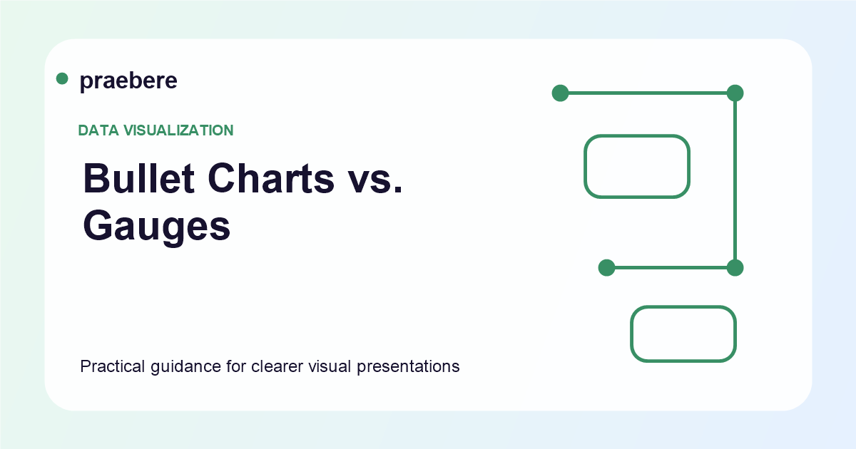 Illustrated cover for Bullet Charts vs. Gauges: A Better Way to Show Progress Toward a Goal