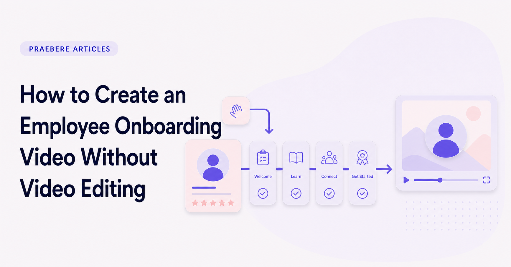 Illustrated cover for How to Create an Employee Onboarding Video Without Video Editing