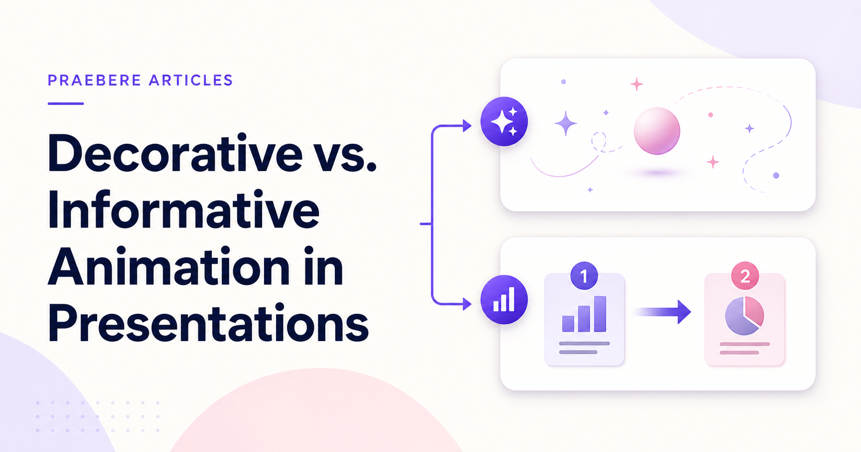 Illustrated cover for Decorative vs. Informative Animation in Presentations