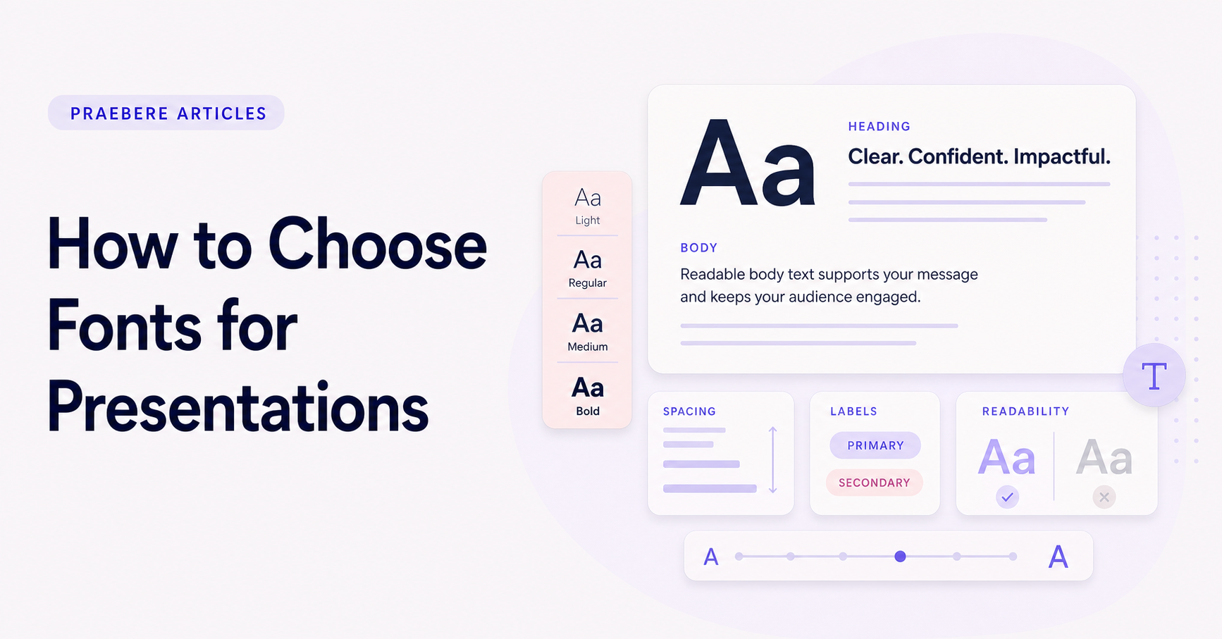 Illustrated cover for How to Choose Fonts for Presentations
