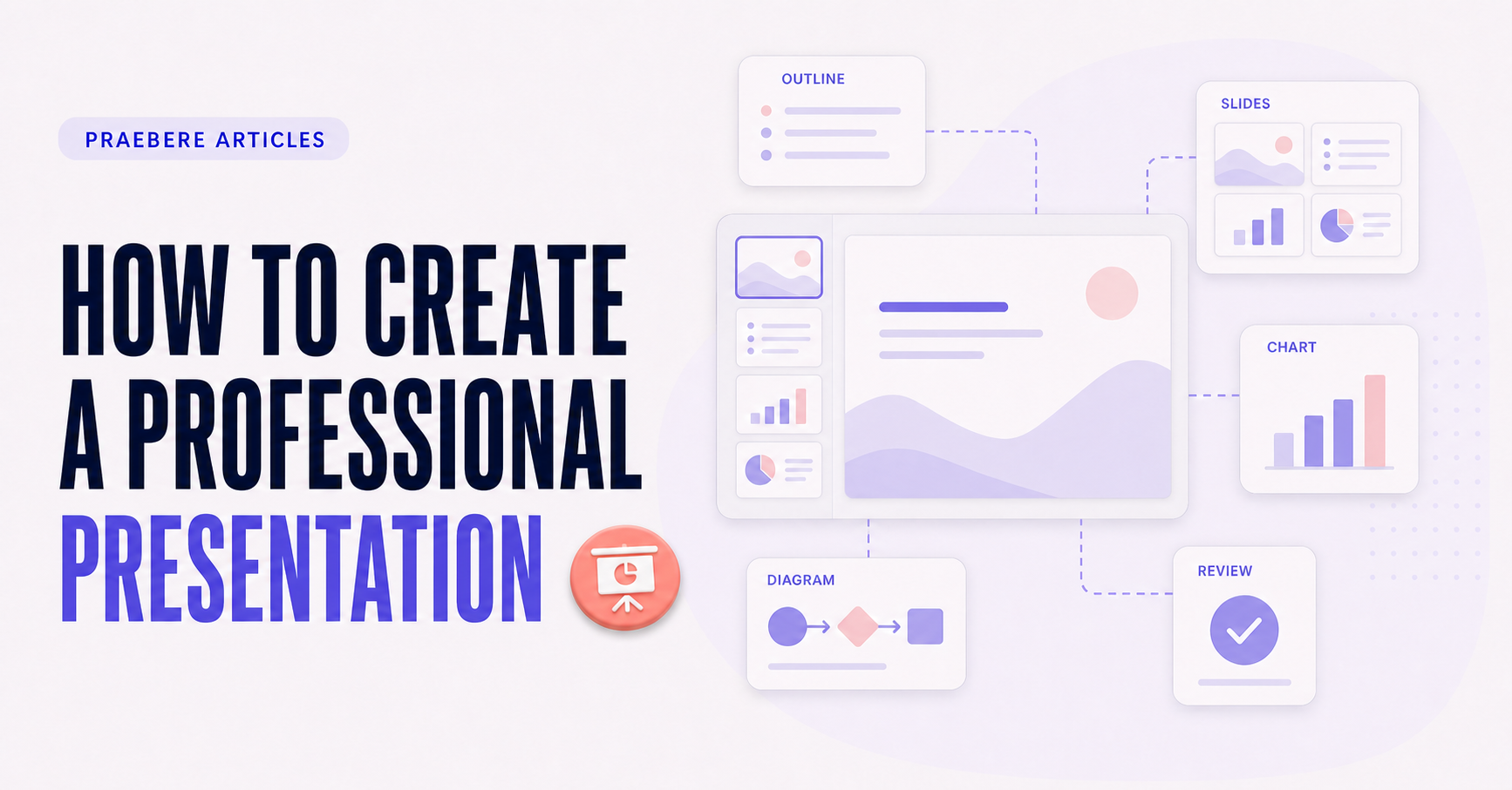 Illustrated cover for How to Create a Professional Presentation