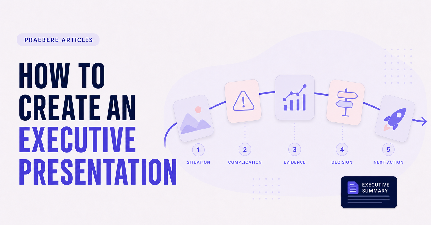Illustrated cover for How to Create an Executive Presentation