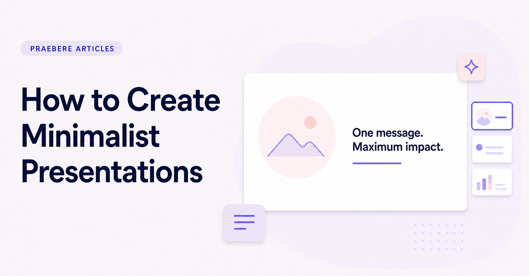 Illustrated cover for How to Create Minimalist Presentations