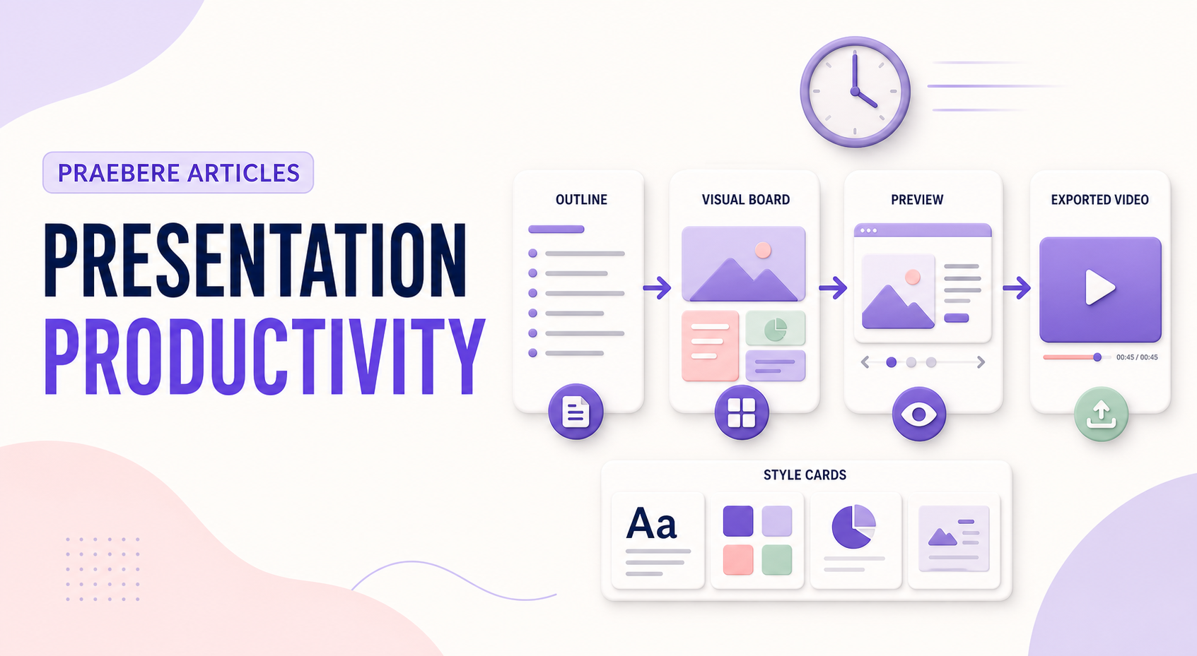 Illustrated cover for How to Create Presentations Faster