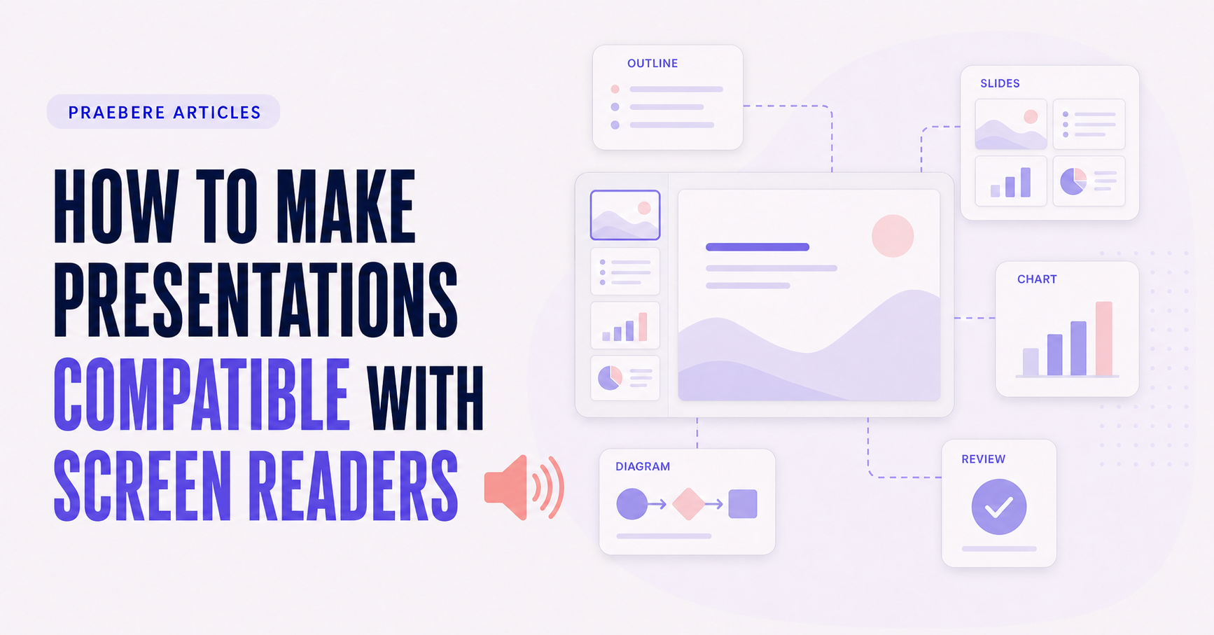 Illustrated cover for How to Make Presentations Compatible With Screen Readers