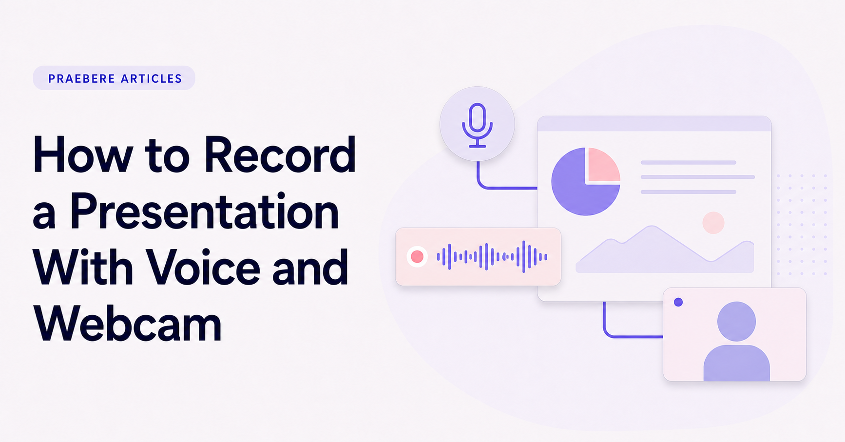 Illustrated cover for How to Record a Presentation With Voice and Webcam