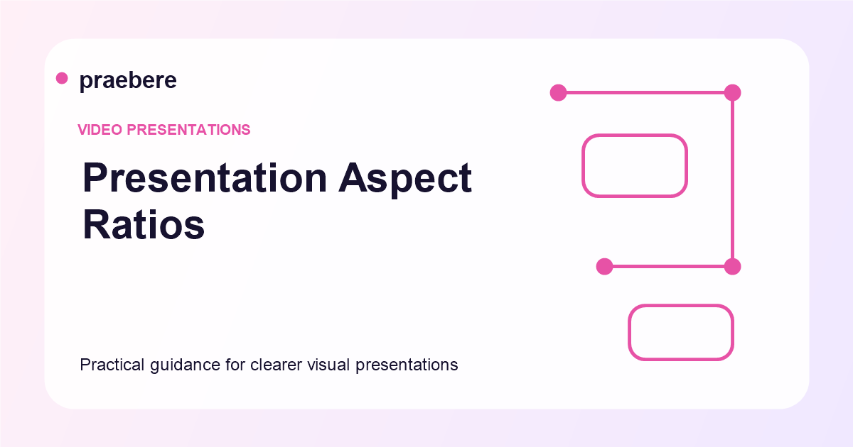 Illustrated cover for Presentation Aspect Ratios Explained: 16:9, 4:3, and Custom Formats