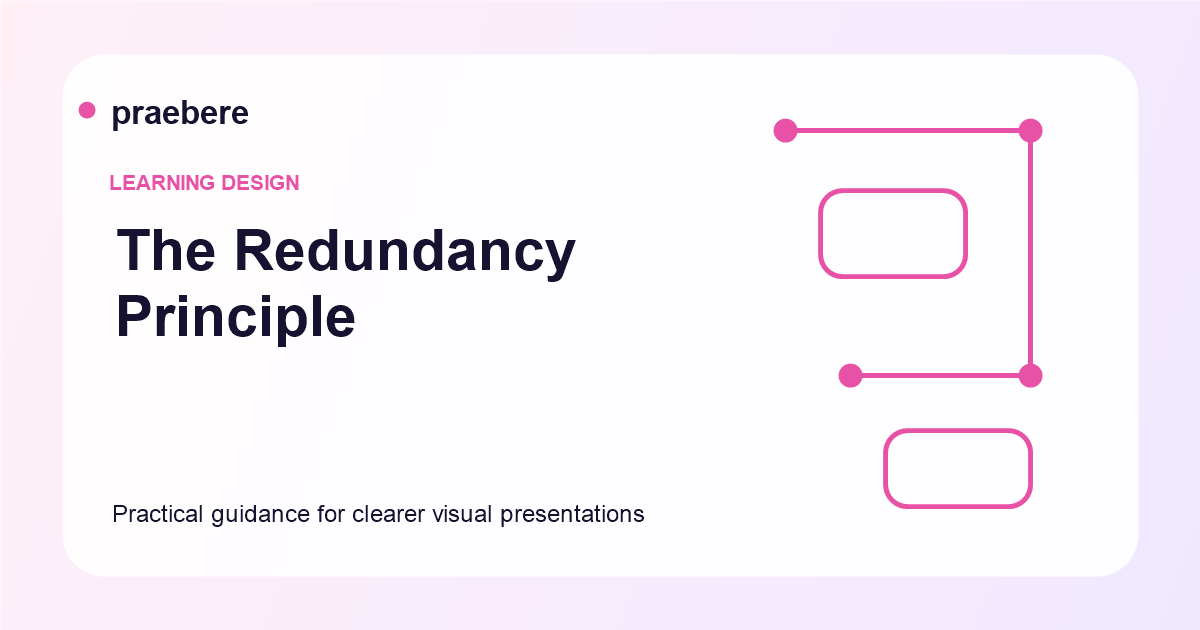 Illustrated cover for The Redundancy Principle: When On-Screen Text Competes With Narration