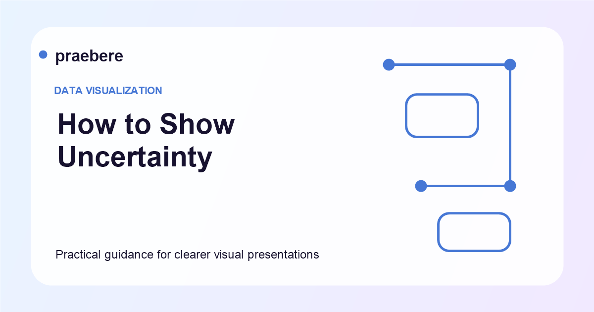 Illustrated cover for How to Show Uncertainty in Charts and Business Presentations