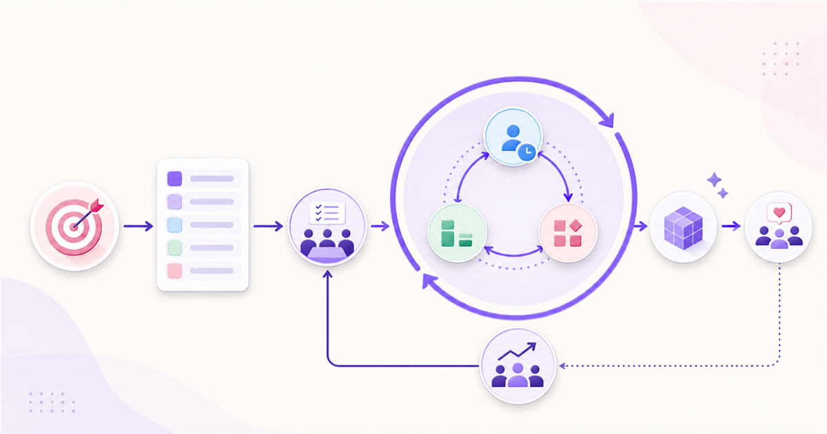 Illustrated cover for How to Visualize the Complete Scrum Cycle With a Flowchart
