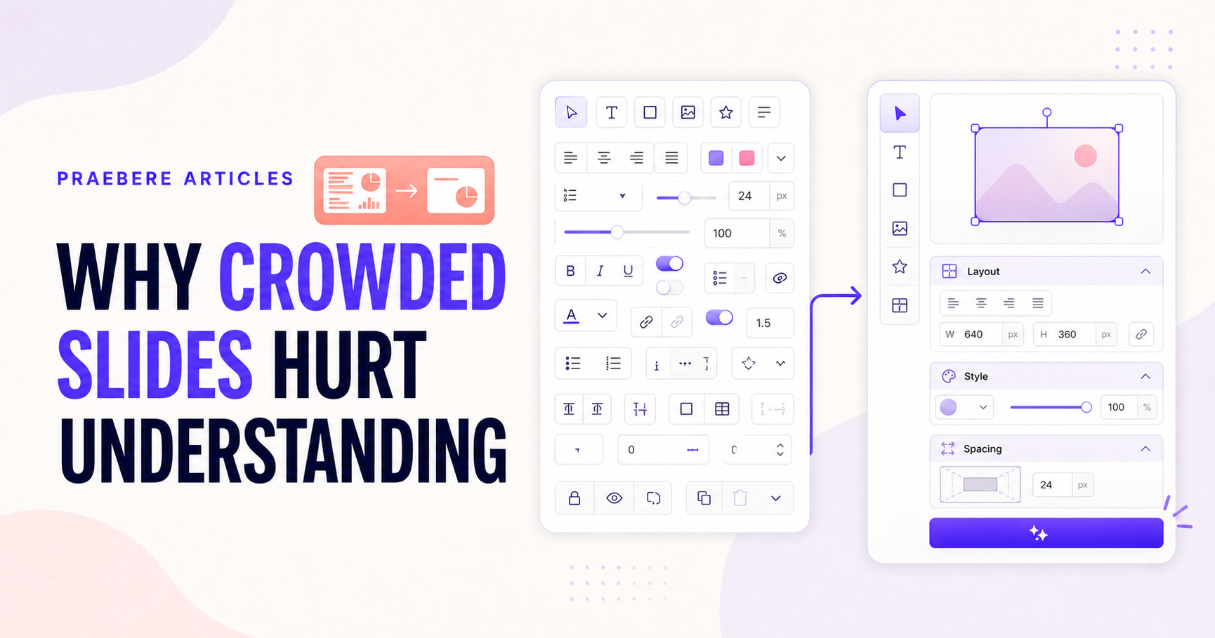 Illustrated cover for Why Crowded Slides Hurt Understanding